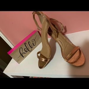 Lane Bryant Rose Gold Sandals